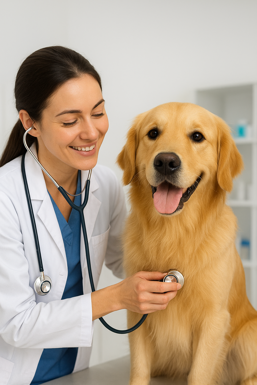 Veterinário domiciliar na Vila Franca atendendo cachorro em casa